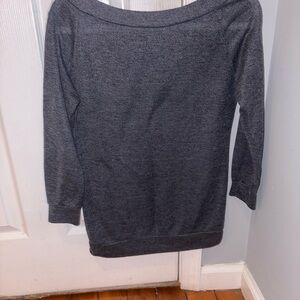 CBR Charcoal Off-the-Shoulder Sweater
